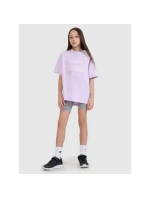 Dívčí tričko oversize s potiskem model 21436043 - 4F Dívčí tričko oversize s potiskem model 21436043 - 4F