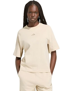 Dámské tričko adidas Kit Small Logo, krémové, KT0302