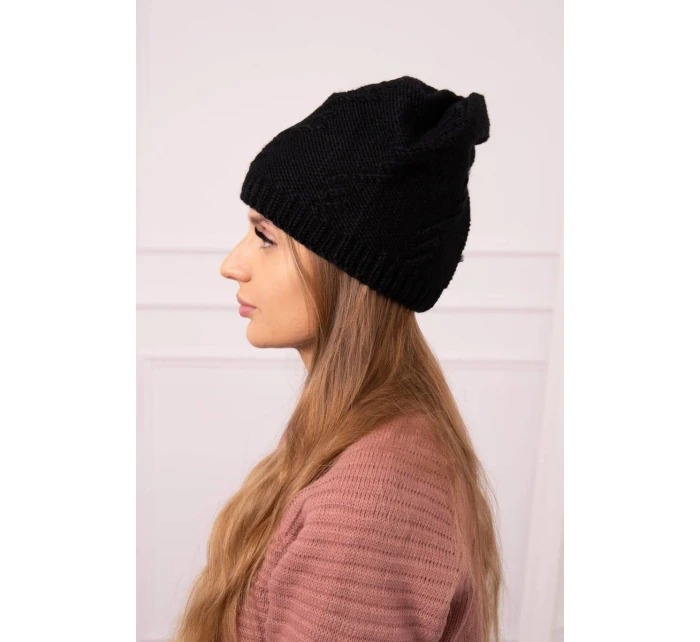 Dámská čepice Lorena K377 černá Dámská čepice Lorena K377 černá