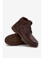 Pánské zateplené kozačky model 21713693 tmavě hnědé - Wrangler
