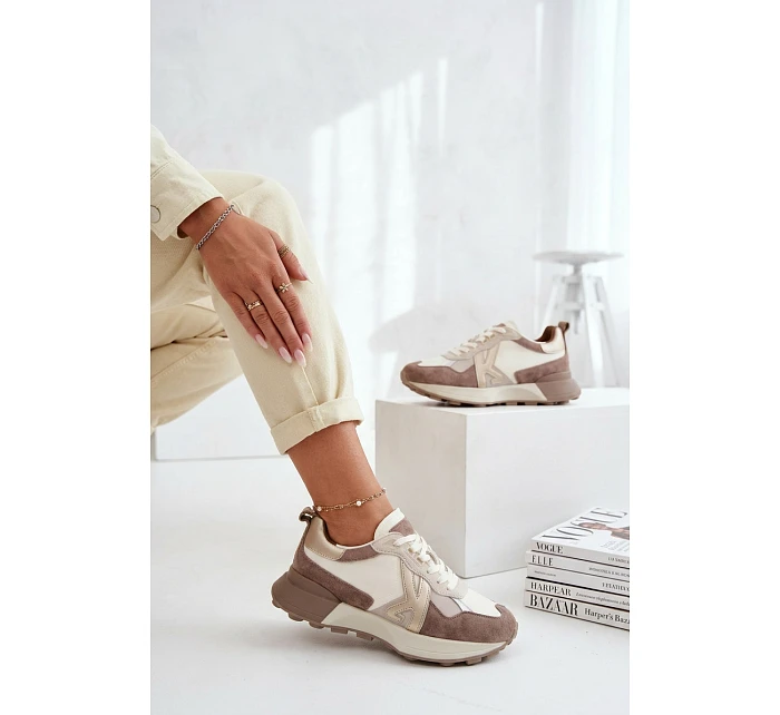 Dámské semišové tenisky Kobbo 66954 béžové Dámské semišové tenisky Kobbo 66954 béžové