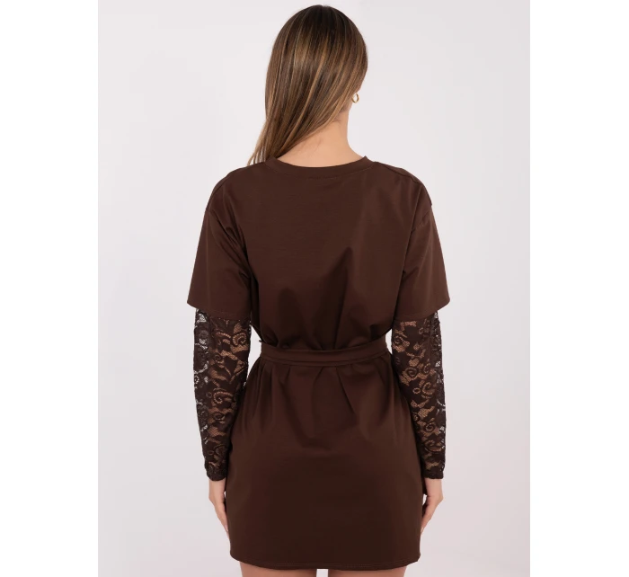 Šaty MI SK 4303.62 hnědé Šaty MI SK 4303.62 hnědé