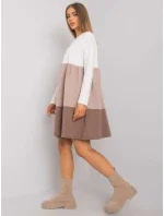 Šaty RV SK 7188.83P hnědá Šaty RV SK 7188.83P hnědá