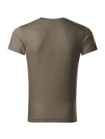 Slim Fit V-neck tričko pánské army Slim Fit V-neck tričko pánské army