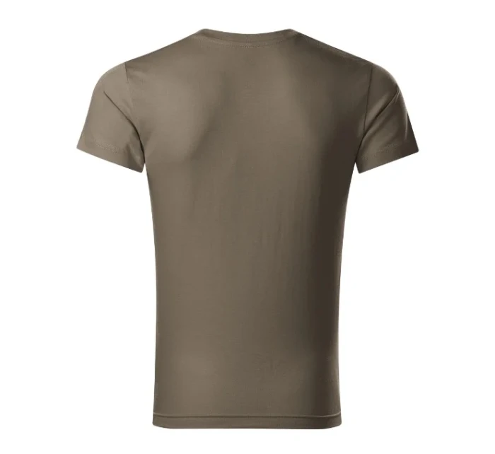 Slim Fit V-neck tričko pánské army Slim Fit V-neck tričko pánské army