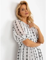 Dámské šaty LK SK  Bílá s černou Lakerta model 21219945 - FPrice