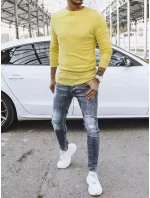 Pánský klasický žlutý svetr FashionStreet WX1935