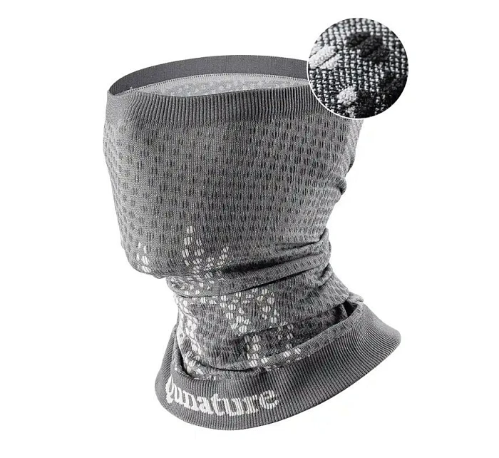 Qunature lyžařský komín 11230014001 sportovní šátek univerzální velikosti - šedý