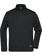 Daiber JN 864 Pánská pracovní fleece bunda 1/2 zip - Strong 02.0864 black/black Daiber JN 864 Pánská pracovní fleece bunda 1/2 zip - Strong 02.0864 black/black