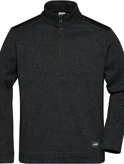 JN Pánská pracovní fleece bunda 1/2 zip Strong 02.0 black/black model 22492856 - Daiber