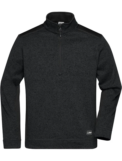 Daiber JN 864 Pánská pracovní fleece bunda 1/2 zip - Strong 02.0864 black/black Daiber JN 864 Pánská pracovní fleece bunda 1/2 zip - Strong 02.0864 black/black