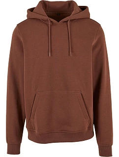 Build your Brand BY 011 Mikina s kapucí z těžké bavlny 56.0011 chocolate brown