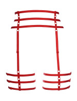 Podvazkový pás model 18030563 červená - Axami