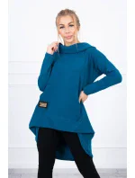 Mikina s dlouhými zády a kapucí Marine