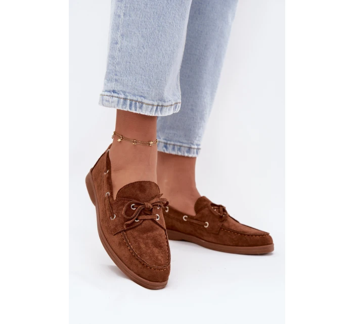 Polobotky Mokasiny Dámské S Vázáním Camel Calivra Polobotky Mokasiny Dámské S Vázáním Camel Calivra