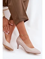 Lodičky z eko kůže Sergio Leone světle šedé