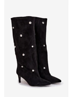 Kozačky na podpatku  model 218484 Step in style