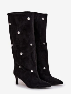 Kozačky na podpatku  model 218484 Step in style