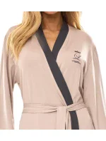 L&L 2505 dlouhý dámský viskózový župan M-2XL