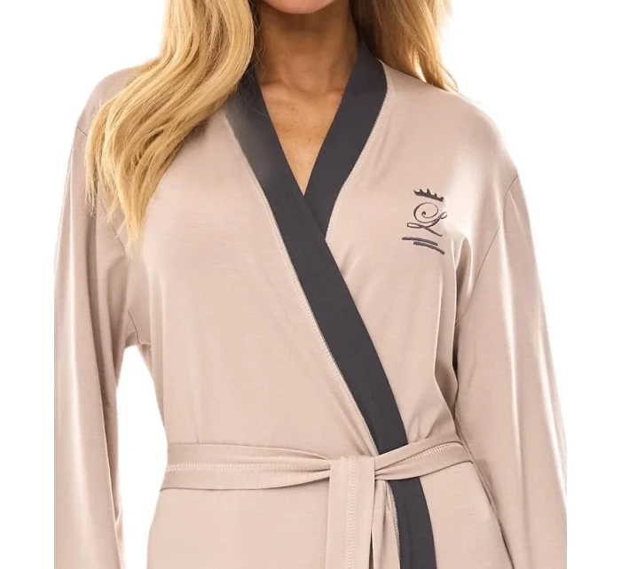 L&L 2505 dlouhý dámský viskózový župan M-2XL