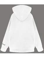 bílá dámská klokaní mikina model 19742920 - MADE IN ITALY bílá dámská klokaní mikina model 19742920 - MADE IN ITALY