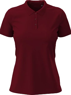 Stretch Polo Women Dámské elastické piqué polo z těžké bavlny model 22478489 bordeaux - Stedman
