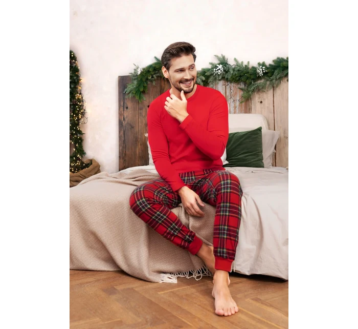 Italská móda Narwik long length sp. barva:červená/potisk