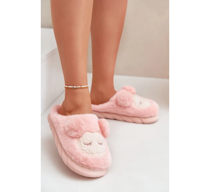 Teplé kožené pantofle dámské růžové Jozelinetta Teplé kožené pantofle dámské růžové Jozelinetta