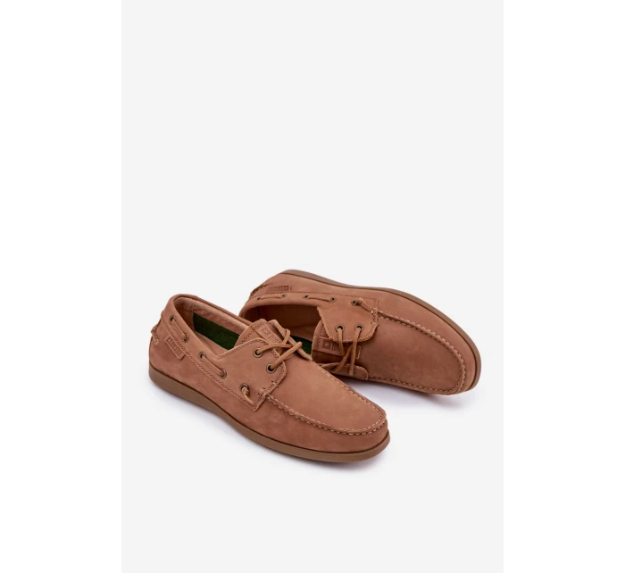 Pánské Kožené Mokasíny Big Star RR174162 Camel