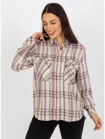 Halenka D70039Z11082A světle béžová Halenka D70039Z11082A světle béžová