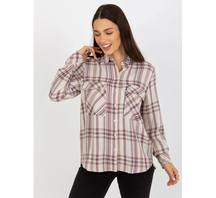 Halenka D70039Z11082A světle béžová Halenka D70039Z11082A světle béžová