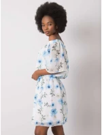 Šaty LK SK 508208.65P bílá a modrá