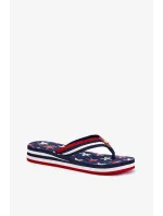 Dámské žabky na klínku Big Star – tmavě modré Dámské žabky na klínku Big Star – tmavě modré