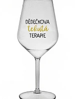 DĚDEČKOVA TEKUTÁ TERAPIE - čirá nerozbitná sklenice na víno 470 ml