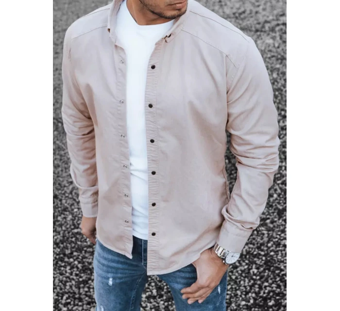 Pánská růžová košile FashionStreet DX2360 Pánská růžová košile FashionStreet DX2360