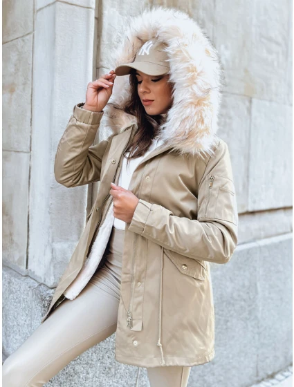 Dámská zimní bunda parka GARNET béžová FashionStreet TY3946