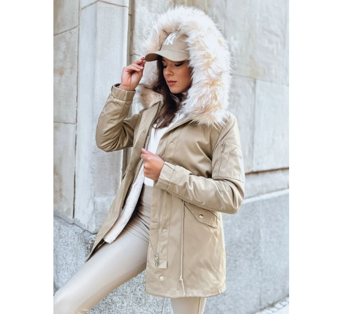 Dámská zimní bunda parka GARNET béžová FashionStreet TY3946