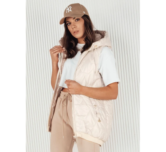 Dámská prošívaná vesta COLINE bílá FashionStreet TY4114