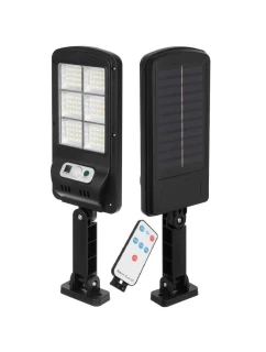 POULIČNÍ LAMPA SOLÁRNÍ LUCERNA 120LED + DÁLKOVÉ OVLÁDÁNÍ POHYBOVÝ A SOUMRAKOVÝ SENZOR