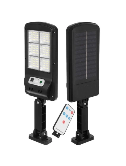 POULIČNÍ LAMPA SOLÁRNÍ LUCERNA 120LED + DÁLKOVÉ OVLÁDÁNÍ POHYBOVÝ A SOUMRAKOVÝ SENZOR