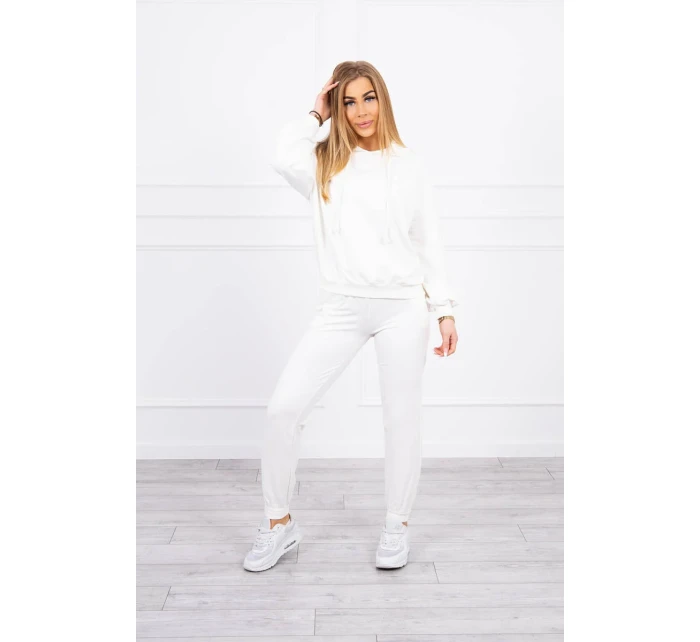 Tepláková souprava s kapucí ecru Tepláková souprava s kapucí ecru