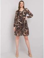 Šaty DHJ SK 3897.54P černé a béžové Šaty DHJ SK 3897.54P černé a béžové