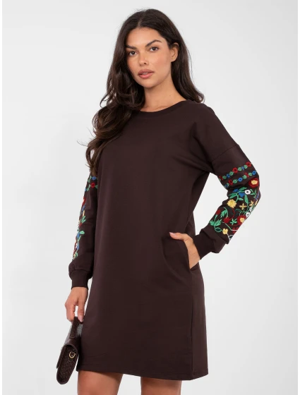 Šaty RV SK 8979.94P tmavě hnědé