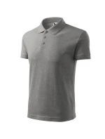 Pique Polo polokošile pánská tmavě šedý melír Pique Polo polokošile pánská tmavě šedý melír
