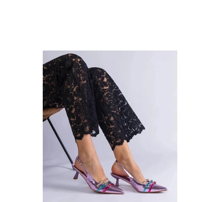 Lodičky na jehlách  fialové model 21399702 - Bellamica