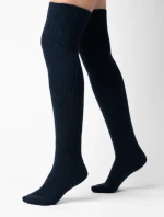 Dámské nadkolenky 089 černá - Steven