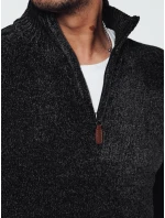 Pánský tmavě šedý svetr FashionStreet WX2237