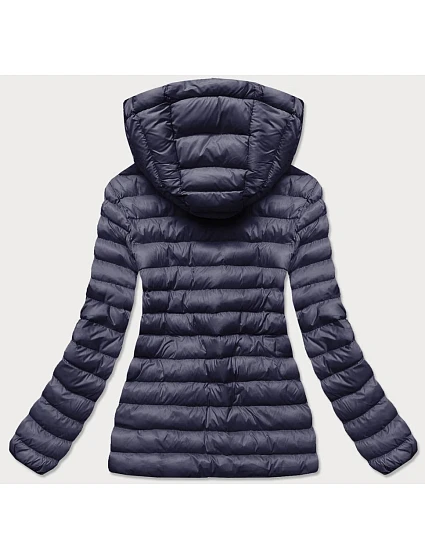 Tmavě modrá dámská bunda s kapucí model 16150765 - J.STYLE