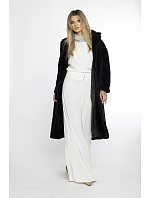 Černý dámský oversize kabát model 21247106 - Ann Gissy Černý dámský oversize kabát model 21247106 - Ann Gissy