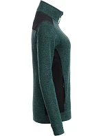 Daiber JN 861 Dámská pracovní pletená fleece bunda - Strong 02.0861 dark green melange/black Daiber JN 861 Dámská pracovní pletená fleece bunda - Strong 02.0861 dark green melange/black